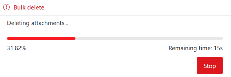 Deletion loading